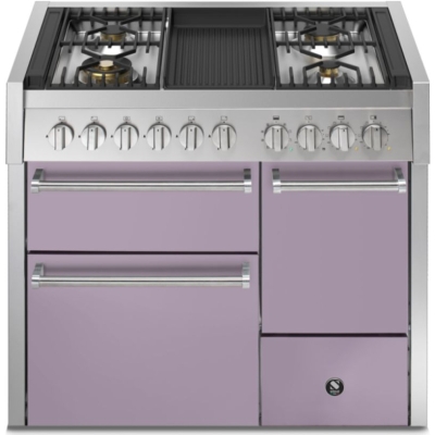 Terasest Genesi 100/3 täisuks, vahemiku pliit, 100 cm, Combisteam, Ametista, gaasipliit, grillplaat, GQ10SFF-D-4BAA, 5-aastase garantiiga!