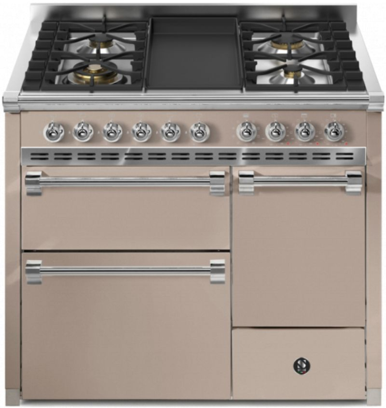 Стальная Ascot 100/3 со сплошной дверцей, плита, 100 см, Combisteam, Sabbia, газовая плита, жаровня-гриль, AQ10SFF-D-4TSA, с 5-летней гарантией!