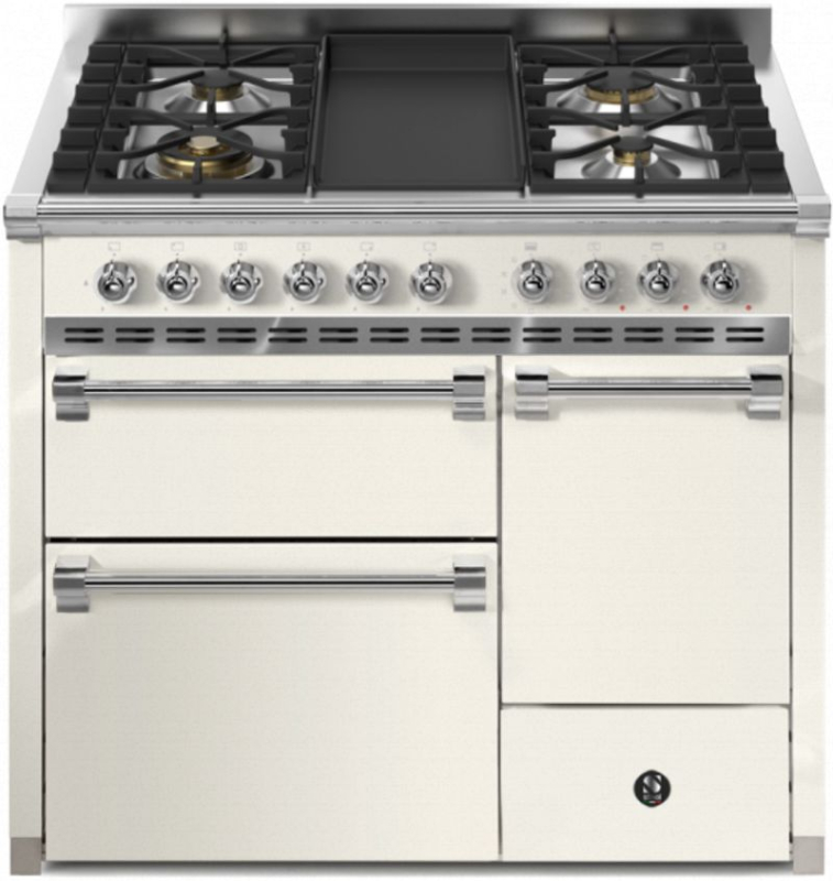 Steel Ascot 100/3 со сплошной дверцей, плита, 100 см, Combisteam, Nuvola, газовая плита, сковорода для жарки, AQ10SFF-D-4TNA, с 5-летней гарантией!