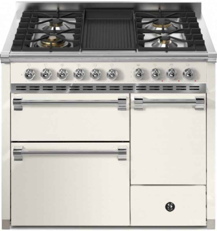 Steel Ascot 100/3 Solid Door, плита, 100 см, Combisteam, Nuvola, газовая плита, плита для гриля, AQ10SFF-D-4BNA, с гарантией 5 лет!