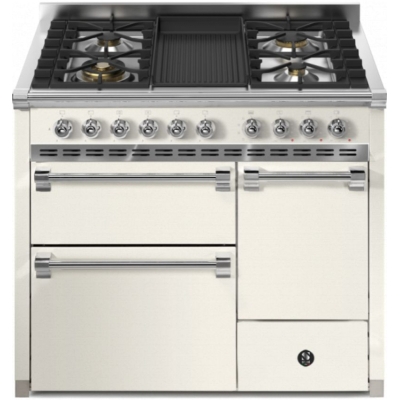 Terasest Ascot 100/3 Solid Door, Vahepliit, 100 cm, Combisteam, Nuvola, gaasipliit, grilliplaat, AQ10SFF-D-4BNA, garantiiga 5 aastat!