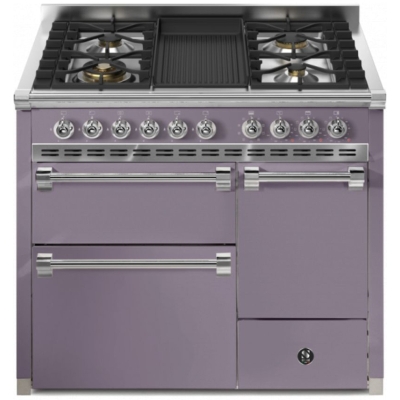 Terasest Ascot 100/3 täisuks, vahemiku pliit, 100 cm, Combisteam, Ametista, gaasipliit, grillplaat, AQ10SFF-D-4BAA, 5-aastase garantiiga!