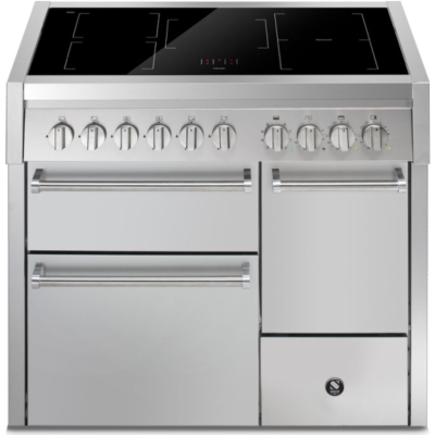 Teras Genesi 100/3 Solid Door, Vahepliit, 100 cm, Combisteam, Roostevaba teras, induktsioonpliit, GQ10SFF-D-5FISS, garantiiga 5 aastat!