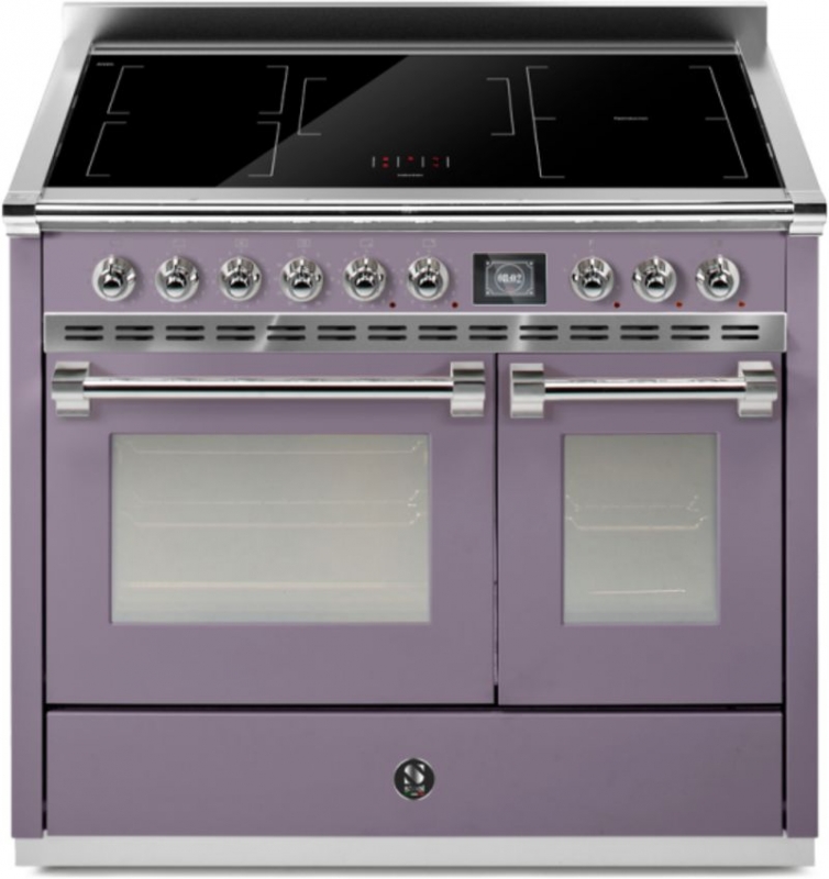 Steel Ascot 100, Range cooker, 100 cm, Combisteam, Ametista, induction hob, AQ10SF-5FIAA, with 5 year guarantee!