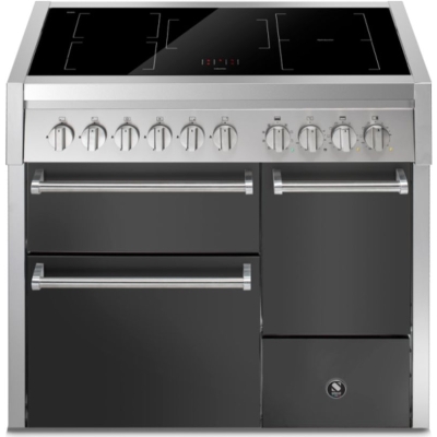 Steel Genesi 100/3 Solid Door, Range-pliit, 100 cm, Combisteam, Antracite, induktsioonpliit, GQ10SFF-D-5FIAN, garantiiga 5 aastat!