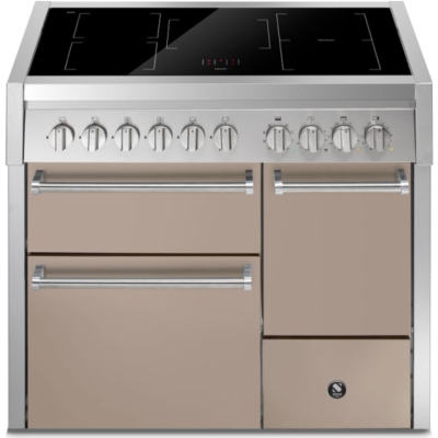 Steel Genesi 100/3 Solid Door, Range-pliit, 100 cm, Combisteam, Sabbia, induktsioonpliit, GQ10SFF-D-5FISA, garantiiga 5 aastat!