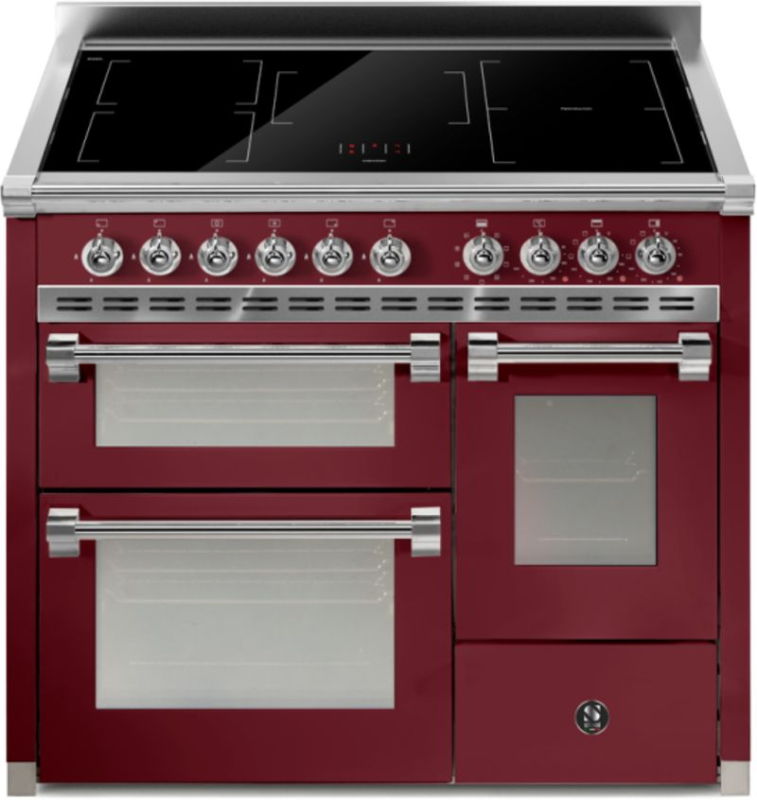 Аскот стальной 100/3, Плита, 100 см, Combisteam, Бордо, индукционная варочная панель, AQ10SFF-5FIBR, с гарантией 5 лет!