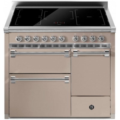 Terasest Ascot 100/3 Solid Door, Vahepliit, 100 cm, Combisteam, Sabbia, induktsioonpliit, AQ10SFF-D-5FISA, garantiiga 5 aastat!