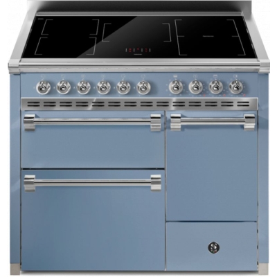 Terasest Ascot 100/3 Solid Door, Vahepliit, 100 cm, Combisteam, Celeste, induktsioonpliit, AQ10SFF-D-5FICE, garantiiga 5 aastat!