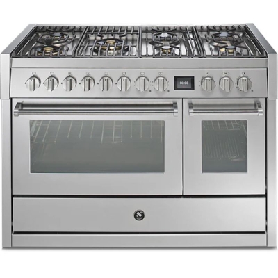Steel Genesi 120, Range cooker, 120 cm, Combisteam, Stainless Steel, gas hob, GQ12SF-6MSS, with 5 year guarantee!