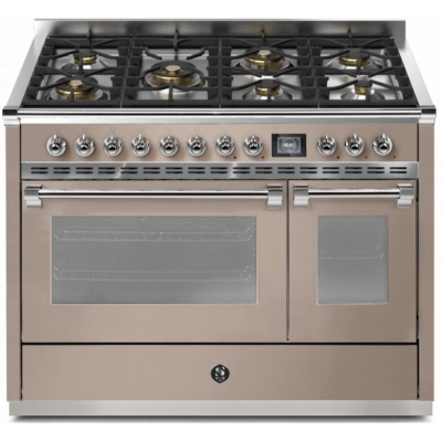 Steel Ascot 120, range cooker, 120 cm, Combisteam, Sabbia, gas hob, AQ12SF-6MSA, with 5 year guarantee!