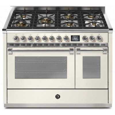 Steel Ascot 120, Range cooker, 120 cm, Combisteam, Nuvola, gas hob, AQ12SF-6MNA, with 5 year guarantee!