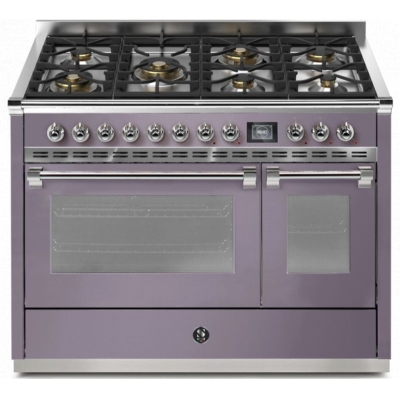 Steel Ascot 120, range cooker, 120 cm, Combisteam, Ametista, gas hob, AQ12SF-6MAA, with 5 year guarantee!