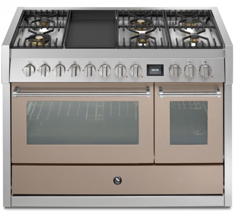 Terasest Genesi 120, pliit, 120 cm, Combisteam, Sabbia, gaasipliit, GQ12SF-6TSA 5 aastase garantiiga!