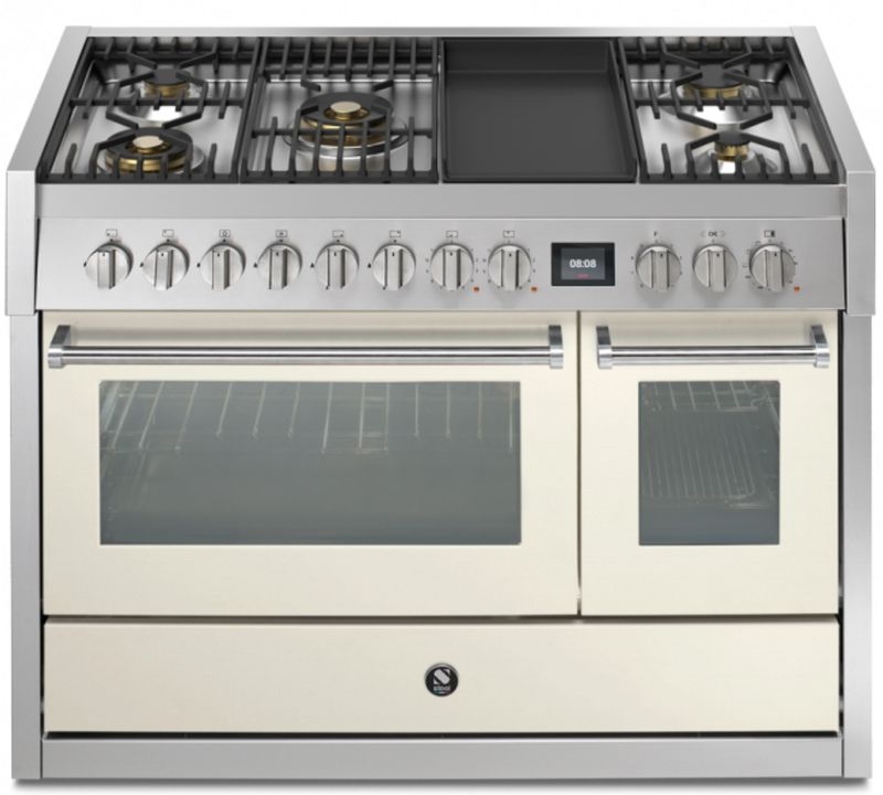 Steel Genesi 120, range cooker, 120 cm, Combisteam, Nuvola, gas hob, GQ12SF-4TMNA, with 5 year guarantee!