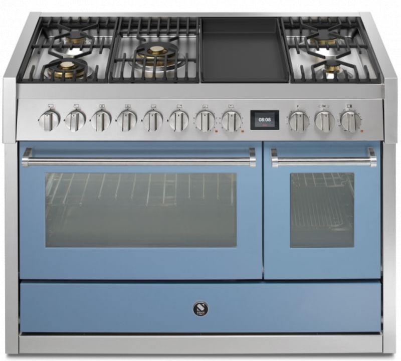 Teras Genesi 120, Pliit, 120 cm, Combisteam, Celeste, gaasipliit, GQ12SF-4TMCE, garantiiga 5 aastat!