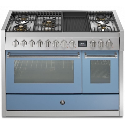 Teras Genesi 120, Pliit, 120 cm, Combisteam, Celeste, gaasipliit, GQ12SF-4BMCE, garantiiga 5 aastat!