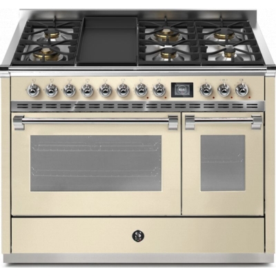 Terasest Ascot 120, Pliit, 120 cm, Combisteam, Crema, gaasipliit, AQ12SF-6TCR, garantiiga 5 aastat!