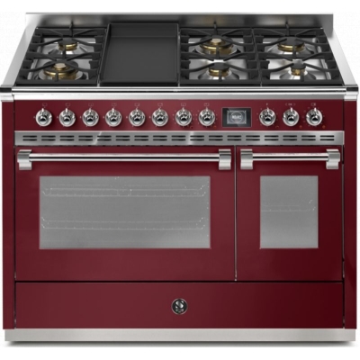 Terasest Ascot 120, pliit, 120 cm, Combisteam, Bordeaux, gaasipliit, AQ12SF-6TBR, garantiiga 5 aastat!