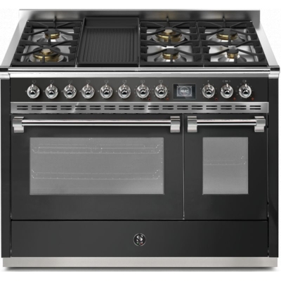 Terasest Ascot 120, Pliit, 120 cm, Combisteam, Antratsiit, gaasipliit, AQ12SF-6BAN, garantiiga 5 aastat!