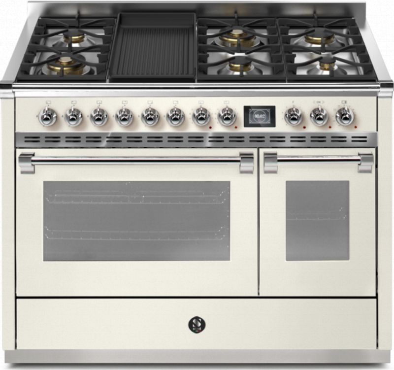 Steel Ascot 120, range cooker, 120 cm, Combisteam, Nuvola, gas hob, AQ12SF-6BNA, with 5 year guarantee!
