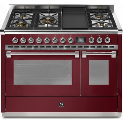 Terasest Ascot 120, Pliit, 120 cm, Combisteam, Bordeaux, gaasipliit, AQ12SF-4TMBR, garantiiga 5 aastat!