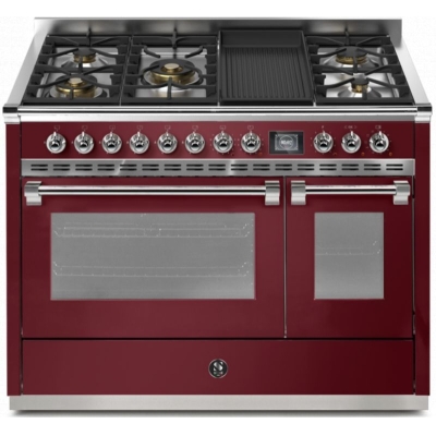 Terasest Ascot 120, Pliit, 120 cm, Combisteam, Bordeaux, gaasipliit, AQ12SF-4BMBR, garantiiga 5 aastat!