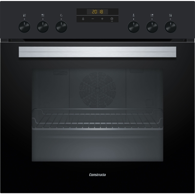 Constructa CH2M60060, built-in stove for combination with a glass ceramic hob, 60 x 60 cm, black, EEK: A, with 5 year guarantee!