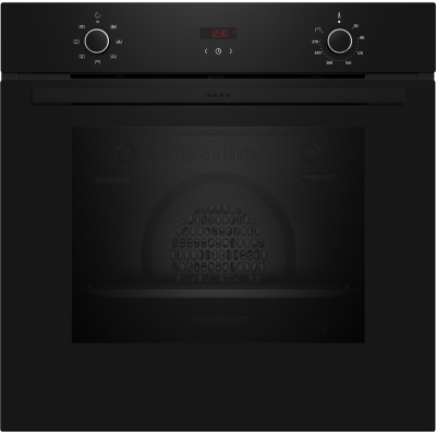 Neff B1CCC0AK3, built-in oven with CircoTherm, black, EEK: A+, with 5 year guarantee!