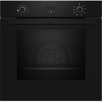 Neff B1CVD0AK3, built-in oven with steam support and Circo Therm, black, EEK: A+, with 5 year guarantee!