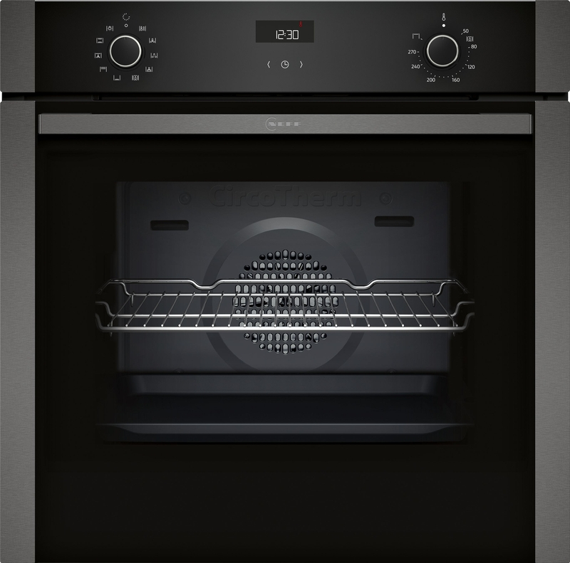 Neff B1ACE2AG3, built-in oven with Circo Therm, Graphite-Grey, EEK: A+, with 5 year guarantee!