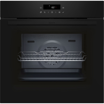 Neff B2CCJ7AK3, built-in oven with Circo Therm and pyrolysis, black, EEK: A+, with 5 year guarantee!
