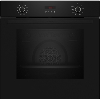 Neff B2CCG6AK3, built-in oven with CircoTherm and pyrolysis, black, EEK: A+, with 5 year guarantee!