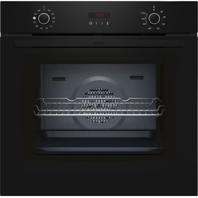 Neff B2CVG6AK3, built-in oven with steam support, CircoTherm and pyrolysis, black, EEK: A+, with 5 year guarantee!