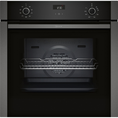 Neff B1ACE4AG3, built-in oven with CircoTherm and EasyClean, Graphite Grey, EEK: A+, WITH 7 YEAR WARRANTY
