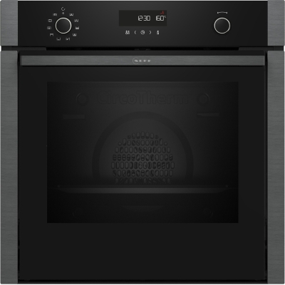 Neff B6ACH7AG3, built-in oven with Circo Therm, Hide and Pyrolysis, Graphite Gray, EEK: A+, with 5 year guarantee!