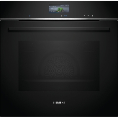 Siemens HS736G3B1, iQ700, built-in steam oven, 60 x 60 cm, black, stainless steel, EEK A+, 5 year guarantee
