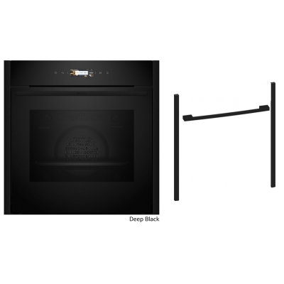 Neff BCR27D, SET B29CR7KY0, built-in oven with pyrolysis and Z9060DY0, Flex Design Kit, 60 cm, Deep Black, EEK: A+, WITH 7 YEAR WARRANTY