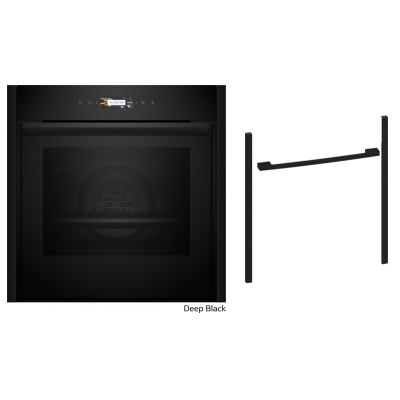 Neff BCR57D, SET B59CR7KY0, built-in oven with pyrolysis and Z9060DY0, Flex Design Kit, 60 cm, Deep Black, EEK: A+, WITH 7 YEAR WARRANTY