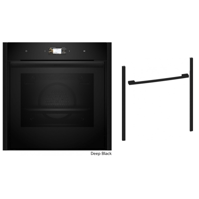 Neff BCS63D, SET B69CS3AY0, built-in oven with Circo Therm and Z9060DY0, Flex Design Kit, 60 cm, Deep Black, EEK: A+, WITH 7 YEAR WARRANTY