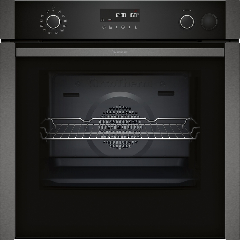 Neff B5AVM7AG7, built-in oven with CircoTherm and Slide&Hide, Graphite Grey, EEK: A, WITH 7 YEAR WARRANTY