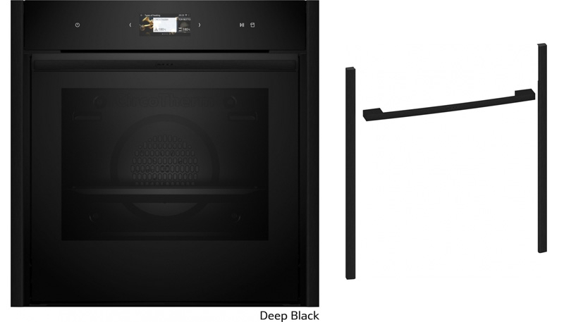 Neff BVS63D, KOMPLEKT B69VS3AY0, sisseehitatud ahi Vario Steam ja Z9060DY0, Flex Design Kit, 60 cm, Deep Black, EEK: A+, 7-AASTISE GARANTIIGA