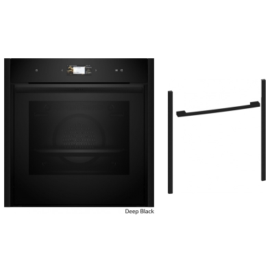 Neff BVS67D, SET B69VS7KY0, built-in oven with Vario Steam and Z9060DY0, Flex Design Kit, 60 cm, Deep Black, EEK: A+, WITH 7 YEAR WARRANTY