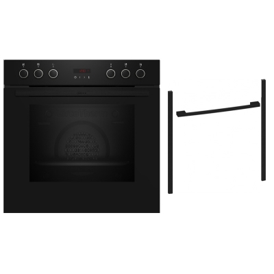 Neff BFS63D, SET B69FS3CY0 built-in oven with FullSteam and Z9060DY0, Flex Design Kit, 60 cm, Deep Black, EEK: A+, WITH 7 YEAR WARRANTY