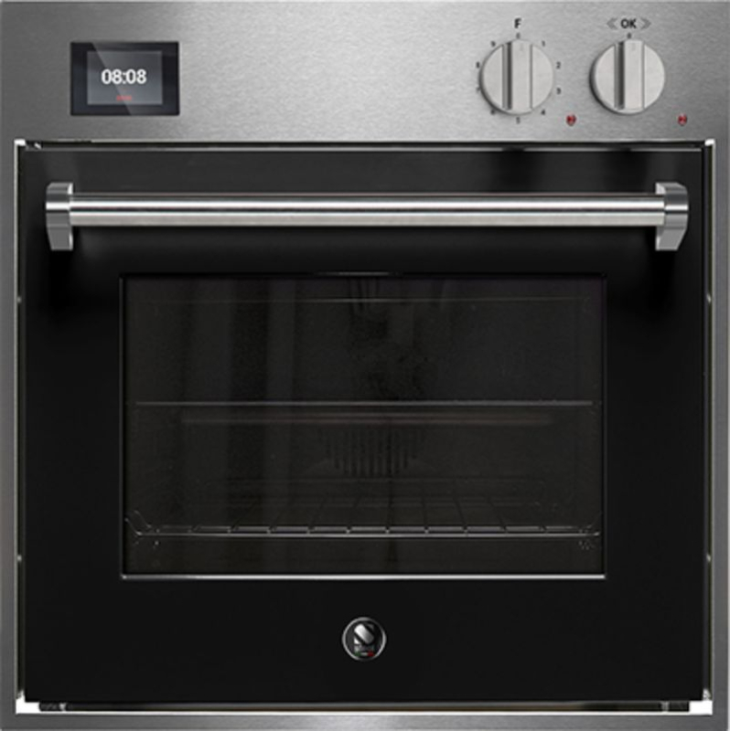 Сталь Genesi 60x60, встраиваемый духовой шкаф Combisteam, цвет Nero, GQFE6-SBA, с гарантией 5 лет!