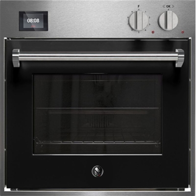Steel Genesi 60x60, built-in oven, Combisteam, color Nero, GQFE6-SBA, with 5 year guarantee!