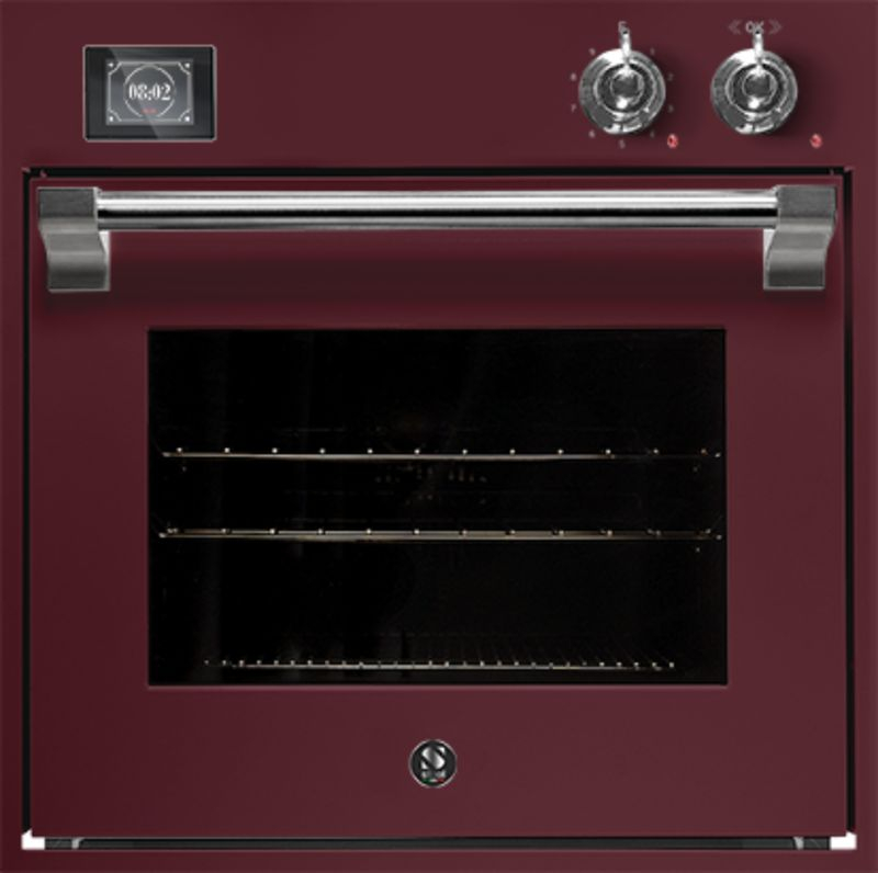 Steel Ascot 60x60, built-in oven, Combisteam, Bordeaux color, AQFE6-SBR, with 5 year guarantee!