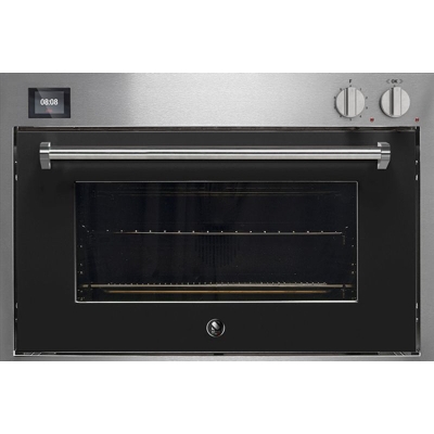 Steel Genesi 90x60, built-in oven, Combisteam, color Nero, GQFE9-SBA, with 5 year guarantee!