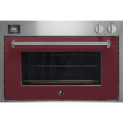 Steel Genesi 90x60, built-in oven, Combisteam, Bordeaux color, GQFE9-SBR, with 5 year guarantee!