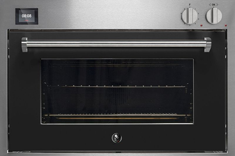 Сталь Genesi 90x60, встроенный духовой шкаф Combisteam, цвет Антрацит, GQFE9-SAN, с гарантией 5 лет!